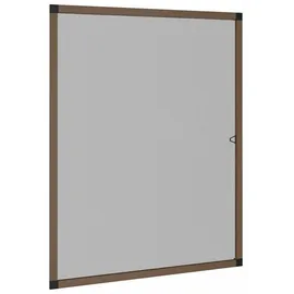vidaXL Insektenschutz für Fenster 130 x 150 cm Braun