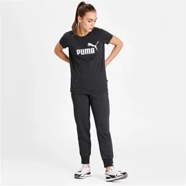 Puma Essentials Logo T-Shirt Damen 07 dark gray heather XS