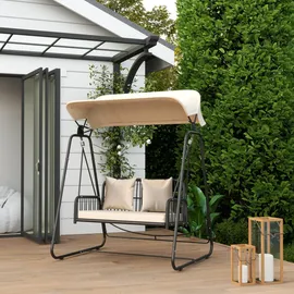 Outsunny Hollywoodschaukel Beige,