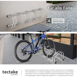 Tectake Fahrradständer Silber