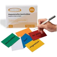 ECENCE Magnetschilder 24010101, farbig sortiert, 100 x 70 mm,