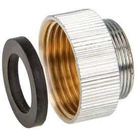 tecuro Aufnahmeadapter Übergangsstück AG M 22x1 auf IG 3/4 Zoll Messing verchromt