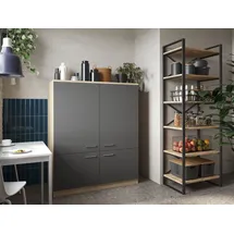 Respekta Besenschrank 120 x 144,9 x 60 cm Grau