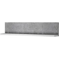 Lomadox Wandregal 150 x 32 x 24 cm Grau