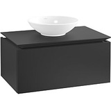 Villeroy & Boch Legato Waschtischunterschrank B60100PD 80x38x50cm, Black Matt Lacquer