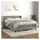 vidaXL Boxspringbett mit Matratze Hellgrau 140x200 cm Samt