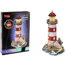 EXPLORA SCIENCES EXPLORA - Leuchtturm - Leuchtende 3D-Puzzles - 540055-72 Teile - Level 6 - Ohne Kleber oder Schere - Bildungs - Konstruktionsspiel - Kinder Geschenk - Modell - Ab 8 Jahren