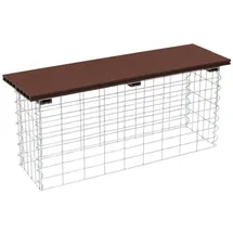 Estexo Gabionenbank 100 x 30 x 43 cm