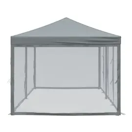 vidaXL Partyzelt Faltbar mit Mesh-Seitenwänden Anthrazit 3x6 m