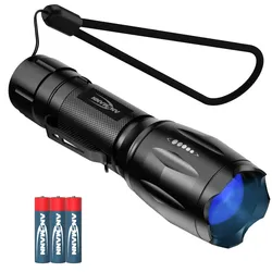 ANSMANN LED-Taschenlampe Action 400 UV, batteriebetrieben, schwarz