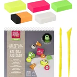 KnorrPrandell Knorr Prandell Radiergummi KNORR-PRANDELL Bastelset Kneten & Radieren Crazy N