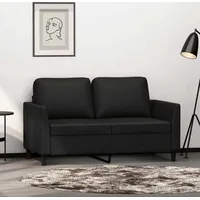 2-Sitzer-Sofa Schwarz 120 cm Kunstleder 359328 - Schwarz