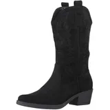 Elara Damen Cowboy Stiefel Biker Boots Chunkyrayan 301-A32S Black-38 - 38 EU