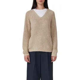 s.Oliver Strickpullover mit V-Ausschnitt und Raglanärmeln Braun 46