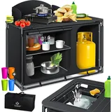 Kesser Campingschrank Campingküche Schwarz