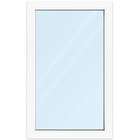 Fenster 75x120 cm, Kunststoff Profil aluplast IDEAL® 4000, Weiß, 750x1200 mm, einteilig festverglast, 2-fach Verglasung, individuell konfigurieren