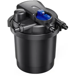 Wiltec SunSun CPA-2500 Druckteichfilter 6000 l/h / 11 W UVC Einheit, Teichdruckfilter für Teiche bis 6000 Liter, Teichklärer, Filteranlage
