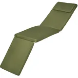 Luxus Deckchair Auflage  Loftlux Dc, 175x45x5cm, Olivegrün