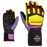 Ziener Speed warm glove race gelb/violett - 9,5