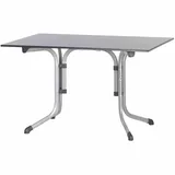 Sieger Boulevard-Klapptisch mit vivodur-Platte 120 x 80 x 73 cm graphit/schieferdekor anthrazit