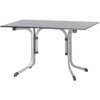Sieger Boulevard-Klapptisch mit vivodur-Platte 120 x 80 x 73 cm graphit/schieferdekor anthrazit