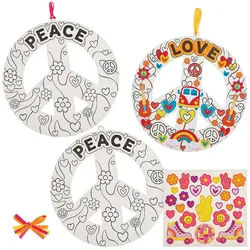 Kranz mit Peacezeichen (pro Set 6)