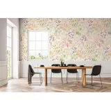 A.S. Création Blumentapete Vliestapete 10 m x 0,53 m 396931 Braun/Grün/Lila/Rosa/Weiß