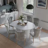 Vicco Calero 120 x 60 cm ausziehbar weiß