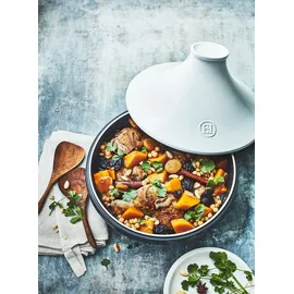 Emile Henry Delight Tajine 33 cm schwarz/weiß