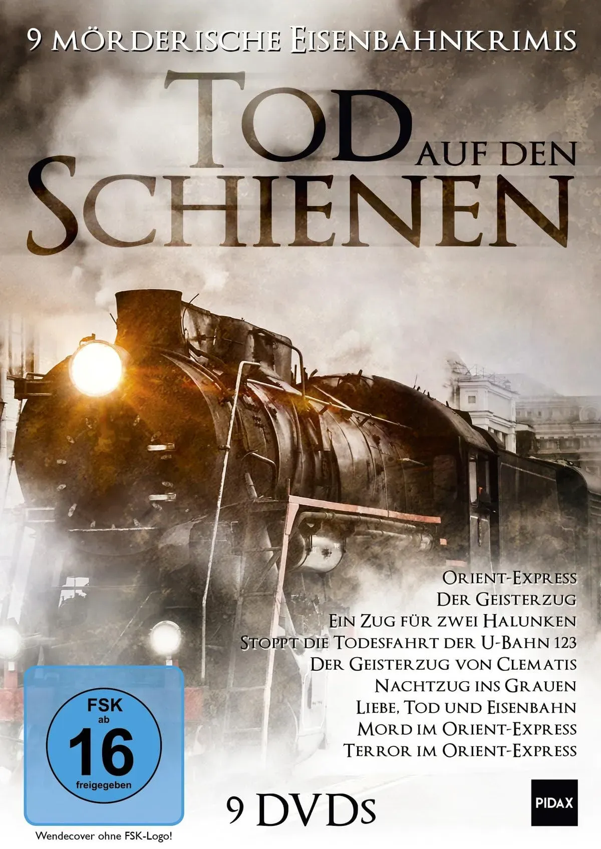 Tod auf den Schienen - 9 mörderische Eisenbahnkrimis, bei denen das Verbrechen an Bord ist (Pidax Film- und Hörspielverlag) [9 DVDs] (Neu differenzbesteuert)