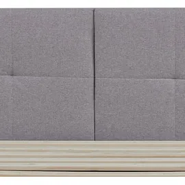 [en.casa] Polsterbett Porvoo Textil 140x200 cm Grau