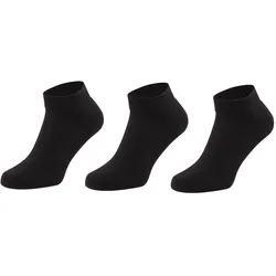 Fruit of the Loom Fruit Quarter Socks, 3er-Pack, schwarz, 3538