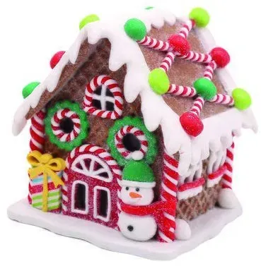 Deko Lebkuchenhaus 14cm Variante 2