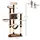 PawHut Kratzbaum 65 x 50 x 153 cm creme/kaffeebraun