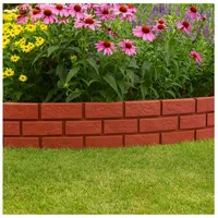 Hti-Living Beeteinfassung 4er Set Ziegelstein