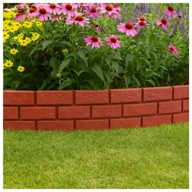 Hti-Living Beeteinfassung 4er Set Ziegelstein