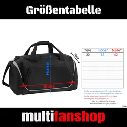 multifanshop Sporttasche - Bochum - Herzschlag - Druck weiß - Tasche