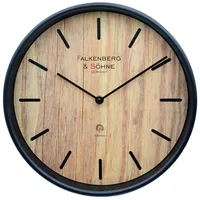 Falkenberg & Söhne Funkwanduhr 30 cm 4-MV2622-5 schwarz