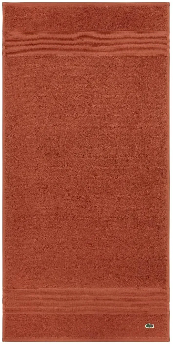 Lacoste Frottier Handtücher Lecroco Gästetuch 40x60 cm | terre-battue - orange