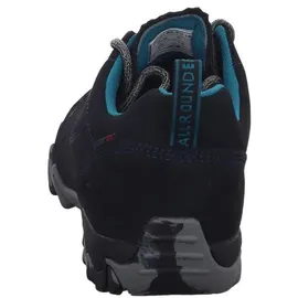 Allrounder NASAN Tex Damen, Schnürschuhe wasserdicht blau aus Leder Velour und Textil