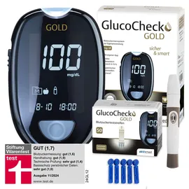 GlucoCheck Gold (mg/dl) 60 Teststreifen 1 St Gerät