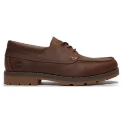 Timberland für Herren. TB0A6CBJEM41 Braune Britton Square Schnürschuhe aus Leder (42), Wohnung, Schnürsenkel, Lässig, Klassisch