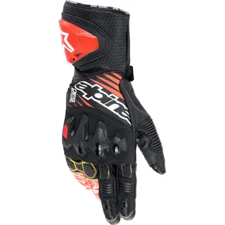Alpinestars GP Tech V2 Handschuhe - Schwarz/Weiß/Neon-Rot / M