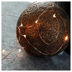 STAR TRADING LED-Lichterkette 728-11 LED-Draht Lichterkette Kupfer Dew Drops ww