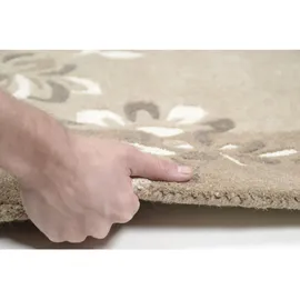 THEKO Napura Nepalteppich 70 x 140 cm Beige
