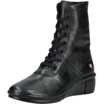 Softinos Stiefelette Leder | Schwarz 40
