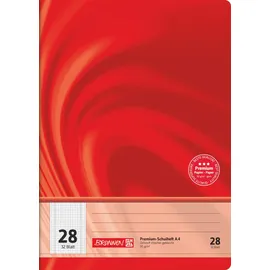 Brunnen Schulheft Vivendi Lineatur 28 kariert DIN A4 Innen- und Außenrand, 32 Blatt, 1 St.