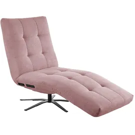 KAWOLA Relaxliege LETICIA motorisch Feincord rosa
