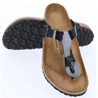 Birkenstock Gizeh Birko-Flor Lack schwarz lack 42
