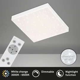 Brilo LED-Panel Frameless 6,1 cm x 29,5 cm x 29,5 cm Weiß